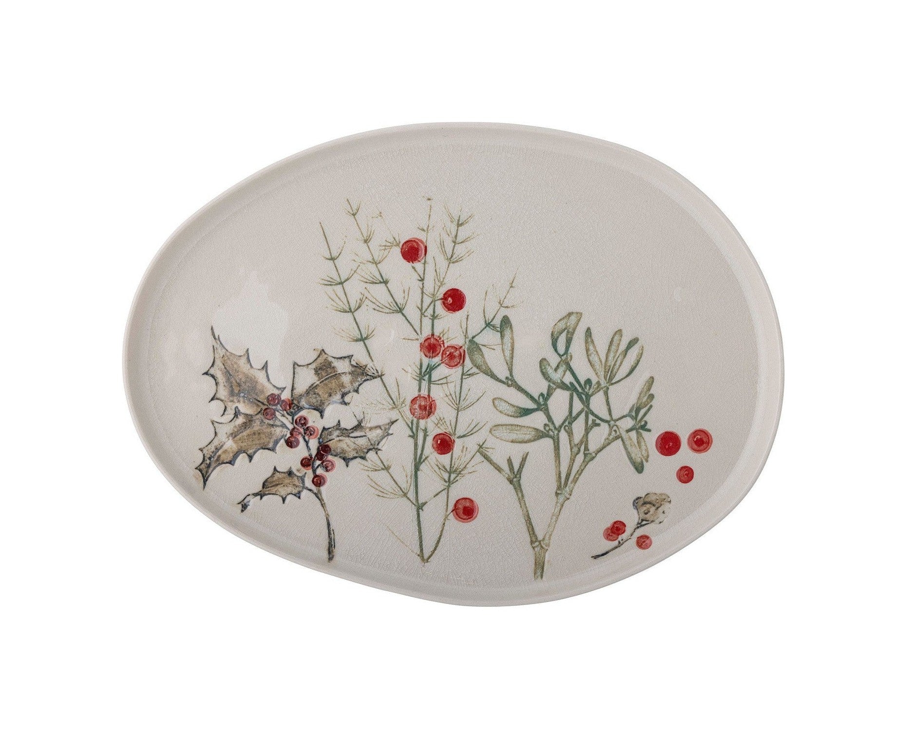 Bloomingville Hollie Serving Plate，绿色，stoneware