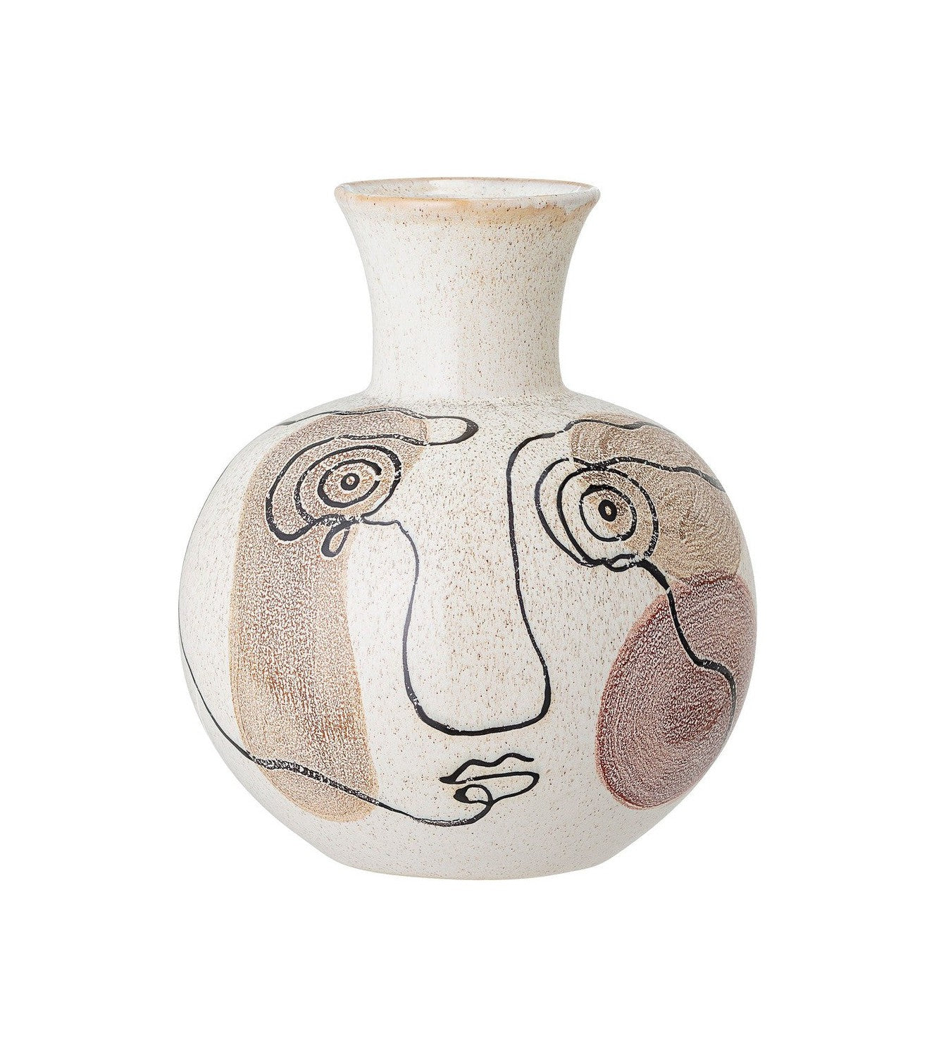 Bloomingville Irini Vase, White, stentøj