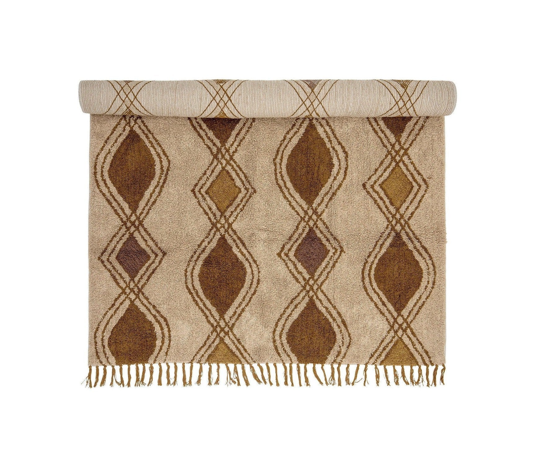 Bloomingville Isadora tappeto, marrone, cotone