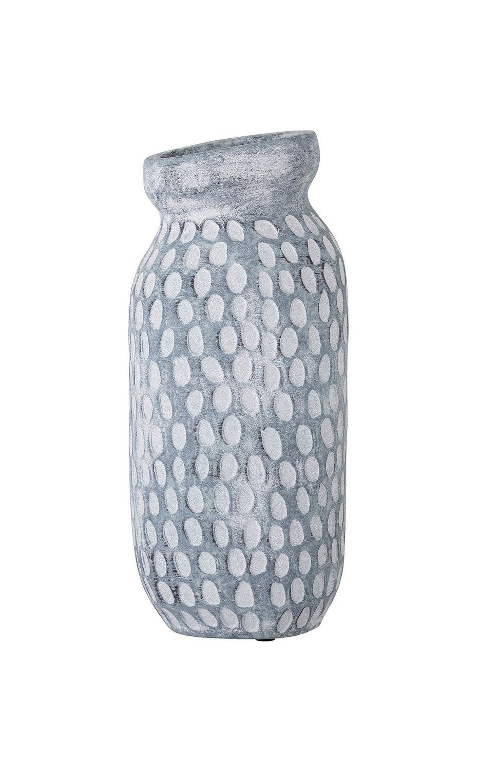 Bloomingville Jac Deco Vase, Blue, Ceramic