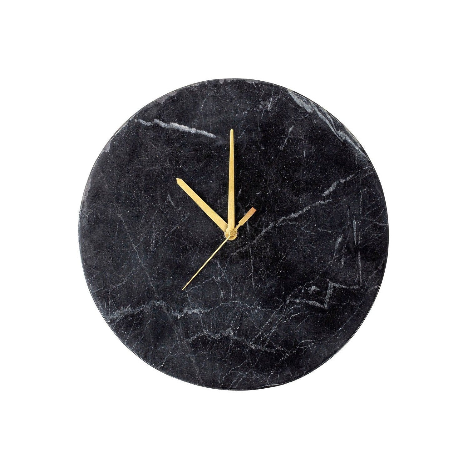 Bloomingville Jamin Wall Clock, Negro, mármol