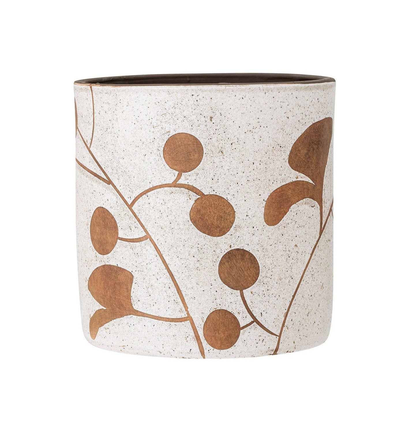 Bloomingville Janis Deco Flowerpot, wit, terracotta