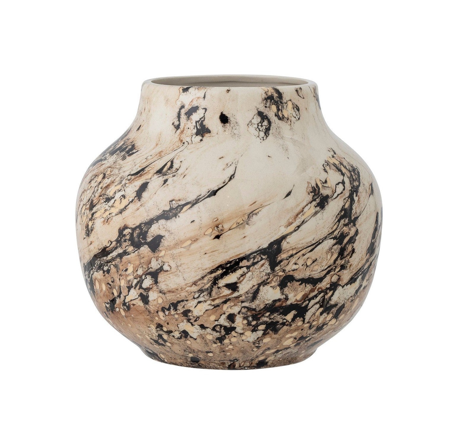 Bloomingville Janka Vase, brun, steingods