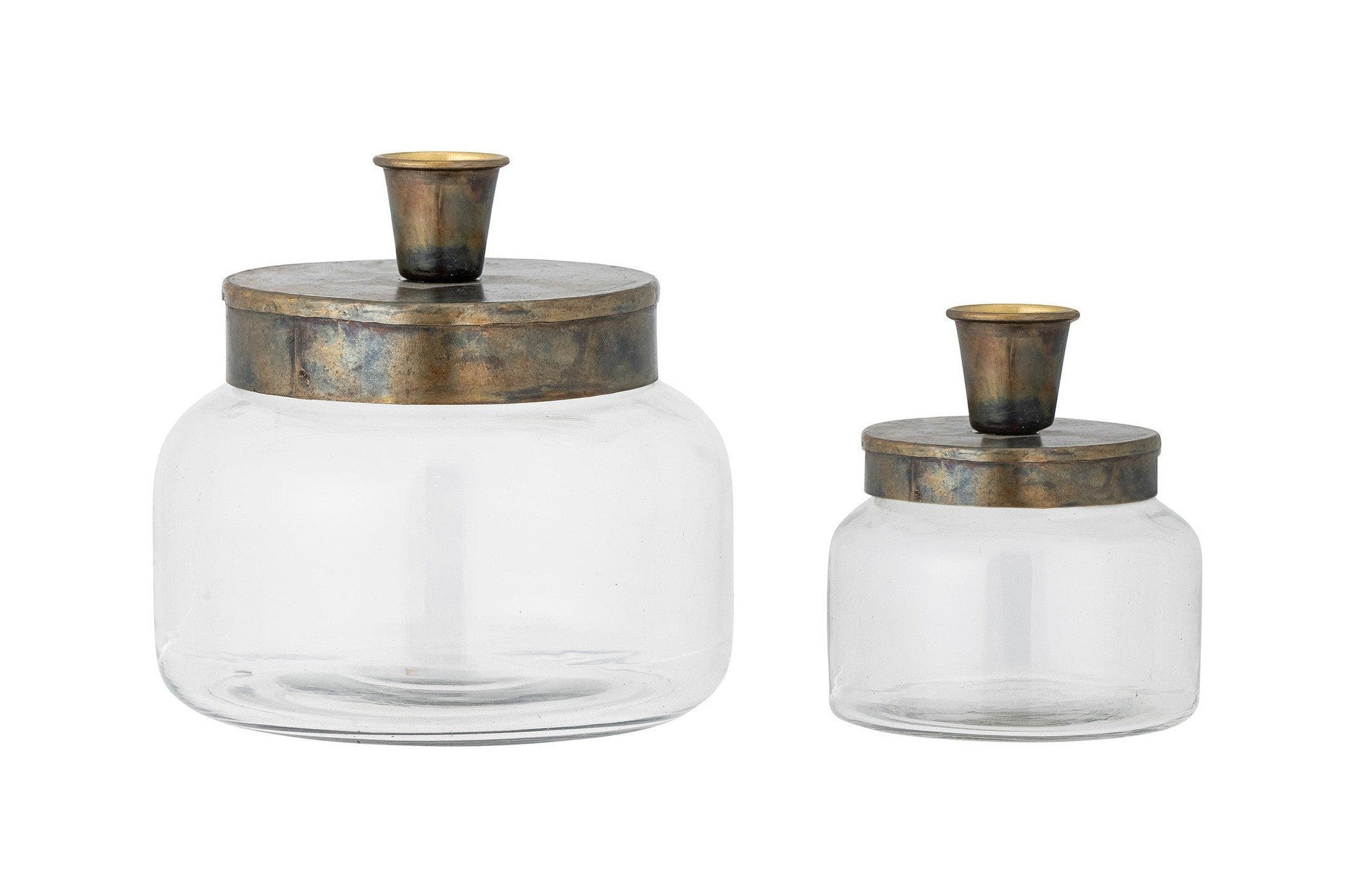 Bloomingville Jaquelin Candle Holder, messing, glas