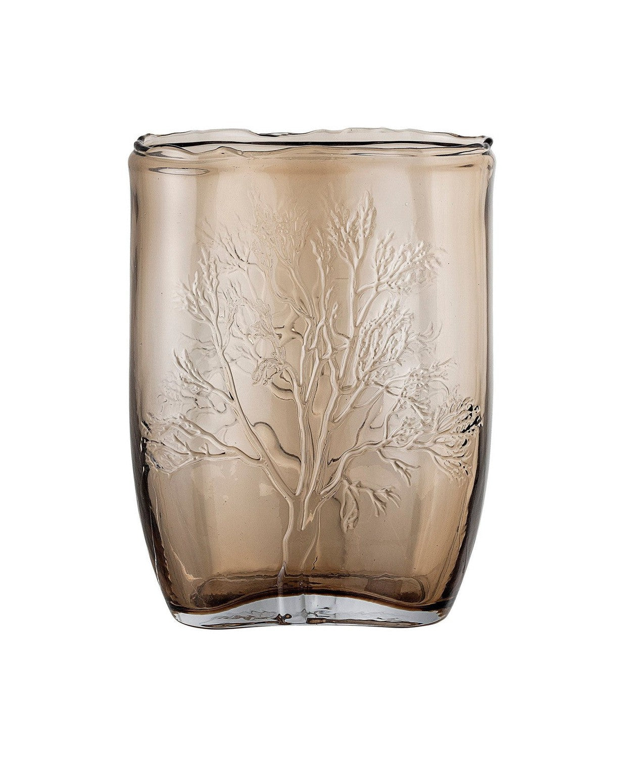 Bloomingville Jara Vase，Brown，Glass