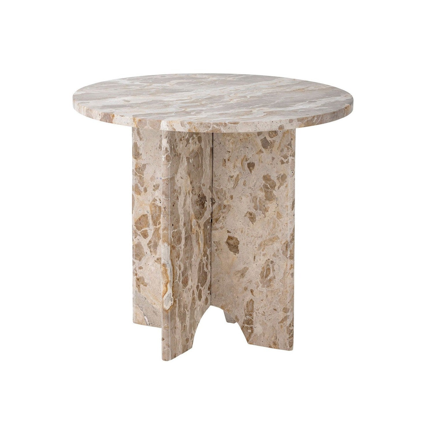 Bloomingville Jasmia Side Table, Brown, Marble