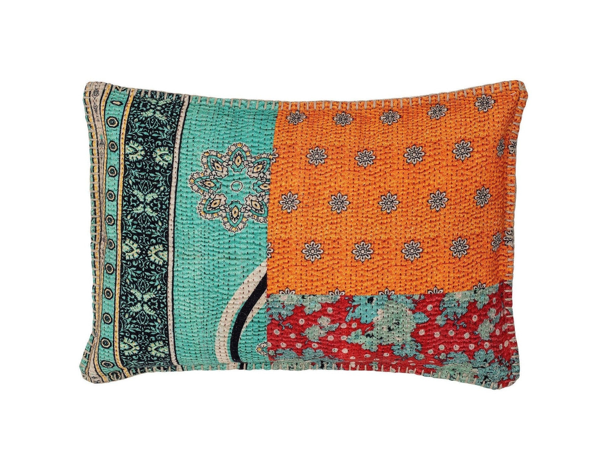 Bloomingville Jasser Cushion，蓝色，棉花