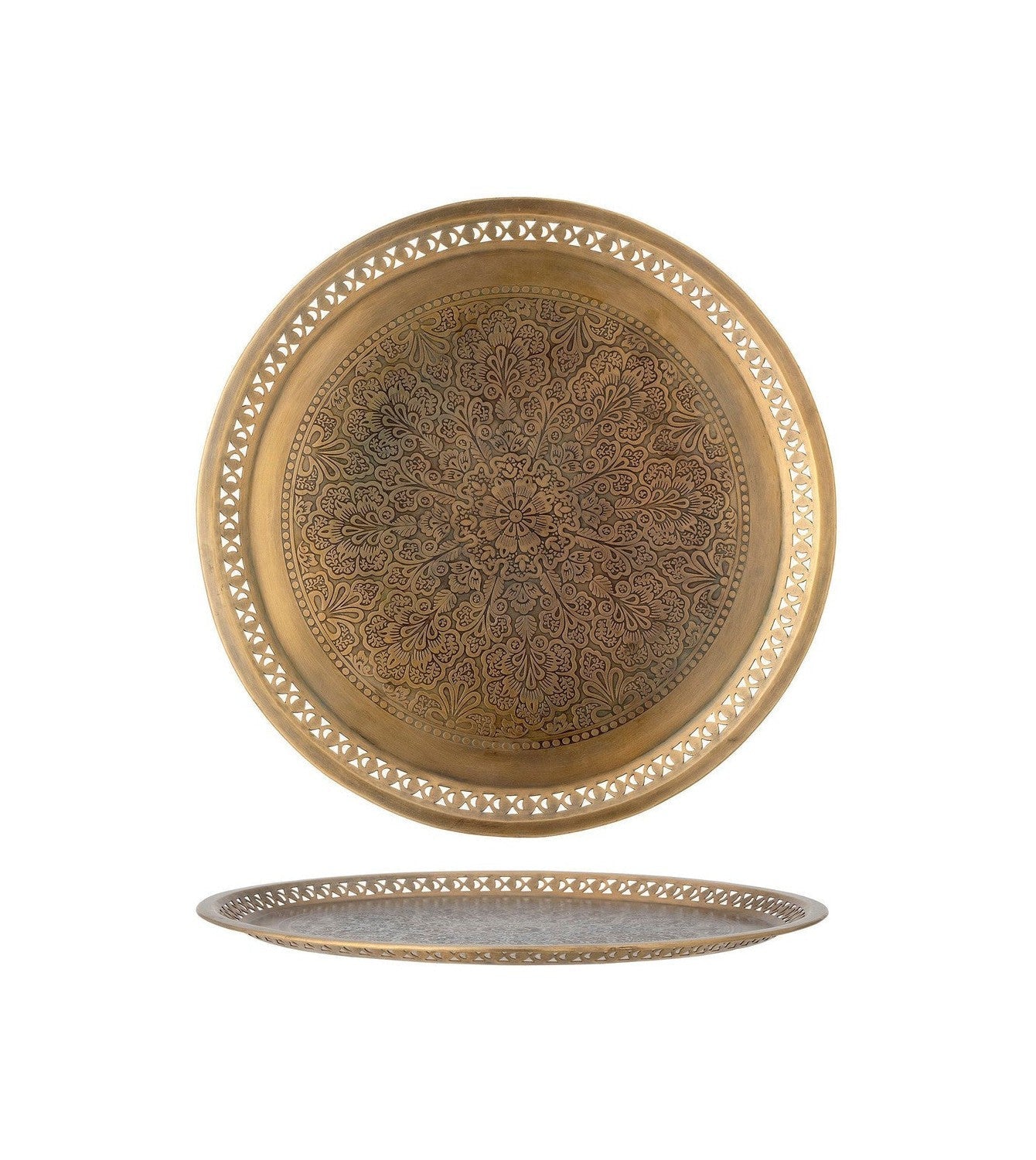 Bloomingville Juka Tray，Gold，Metal