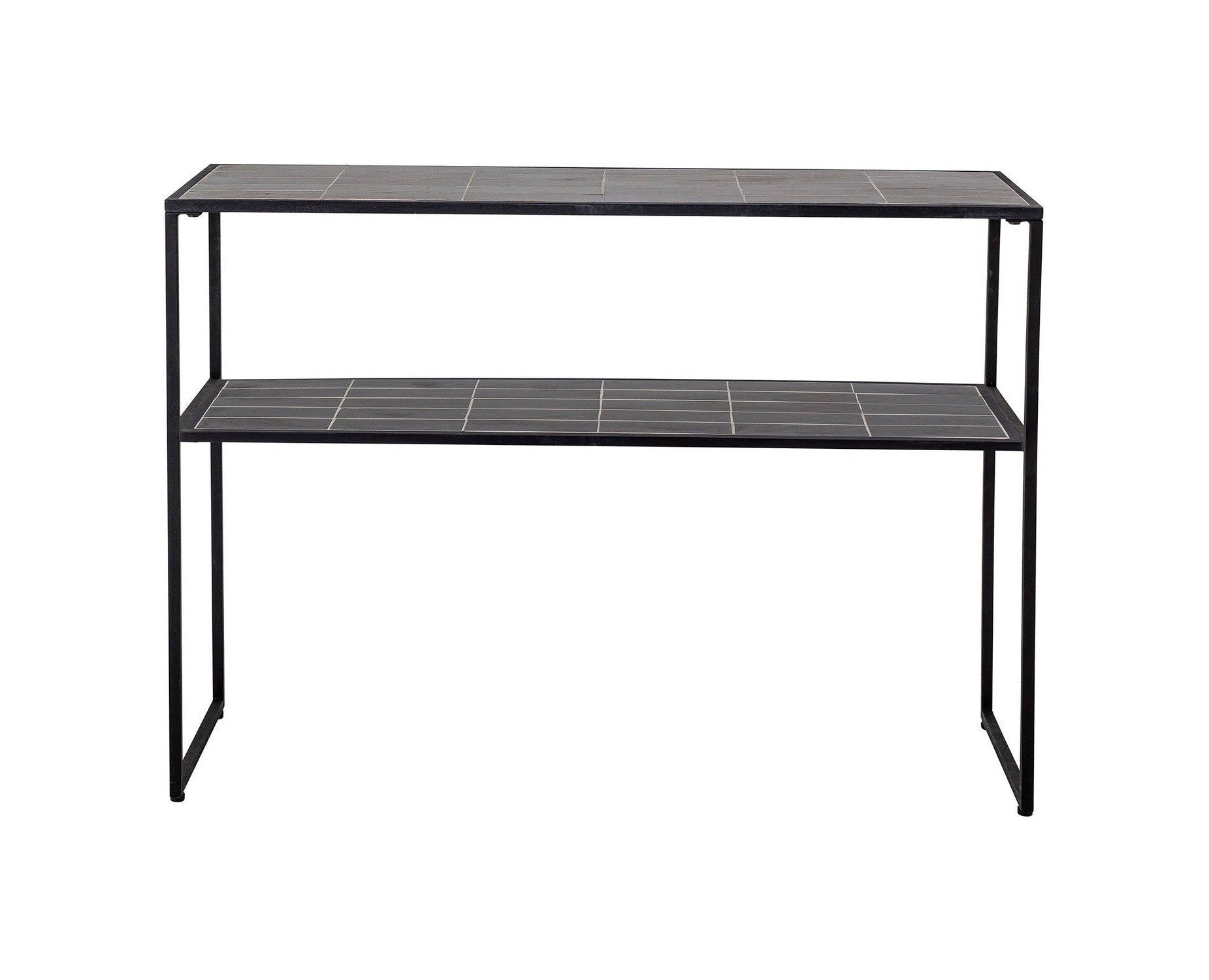 Mesa de consola de junio de Bloomingville, negro, piedra