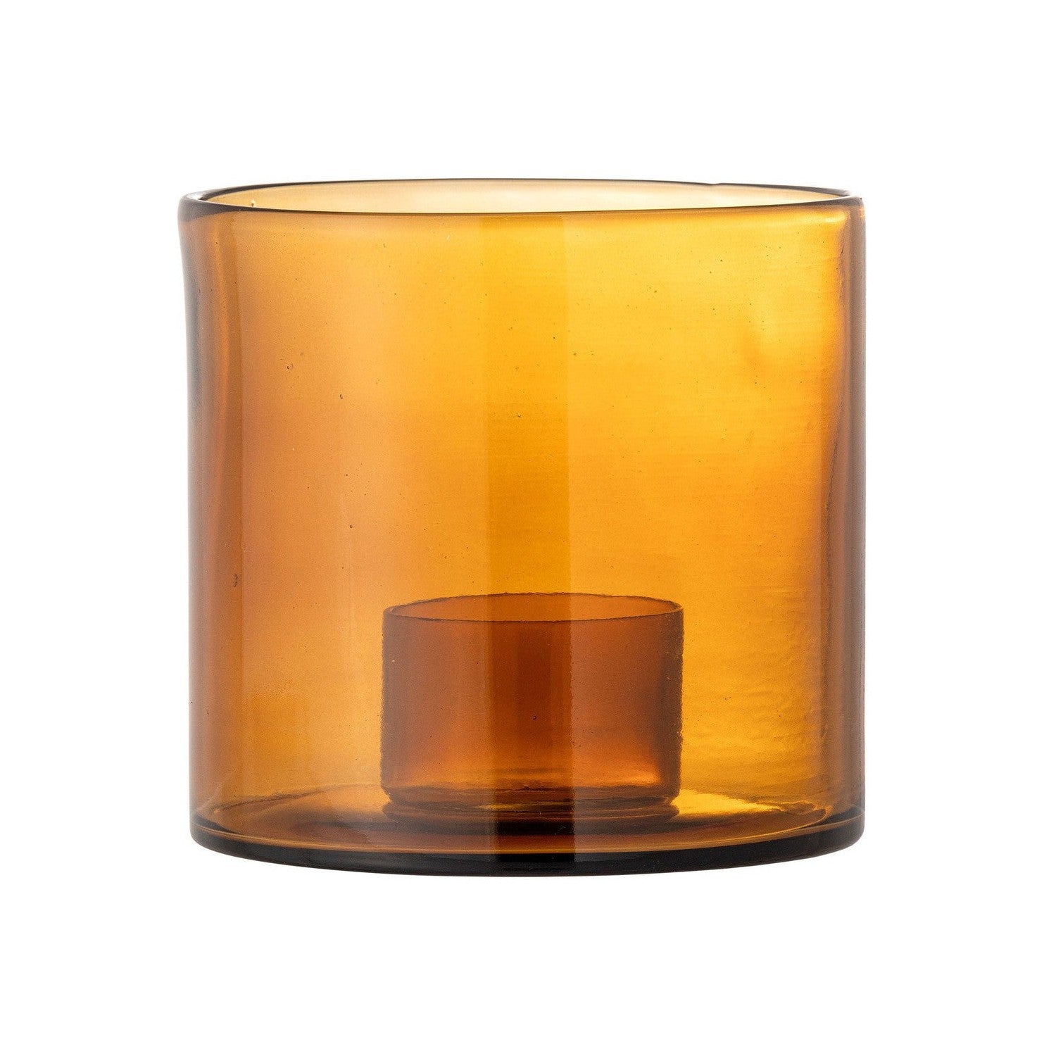 Bloomingville Kahlah Candle Holder, Brown, genanvendt glas