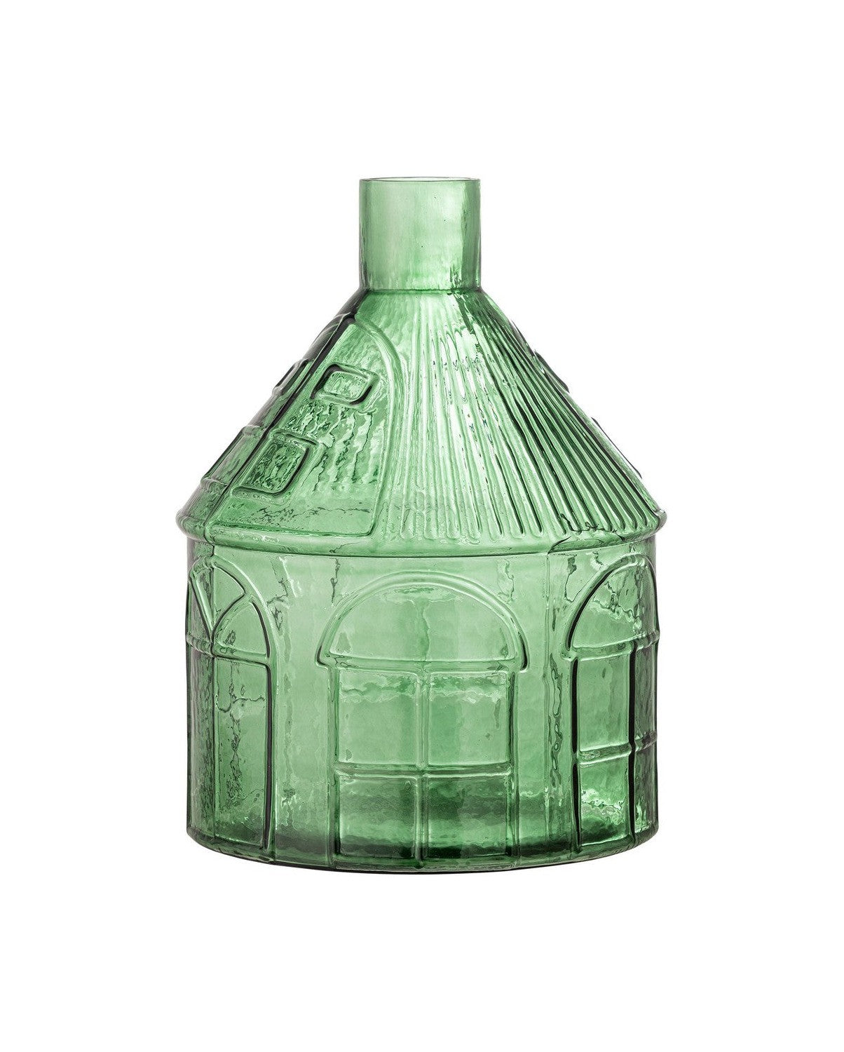 Bloomingville Kamila Vase, grønt, resirkulert glass