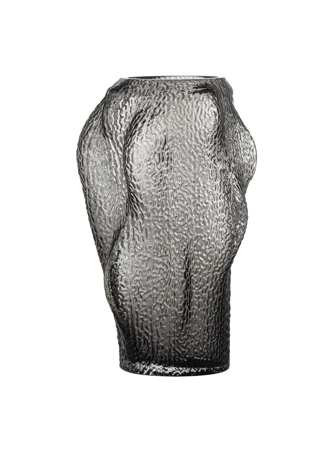 Bloomingville Khalid Vase, Grau, Glas