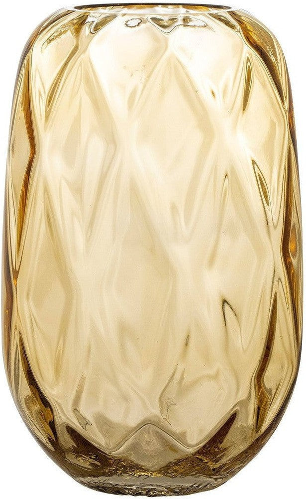 [product_category]-Bloomingville Klarasofie Vase, Yellow, Glass-Bloomingville-5711173318056-82060525-BLO-1