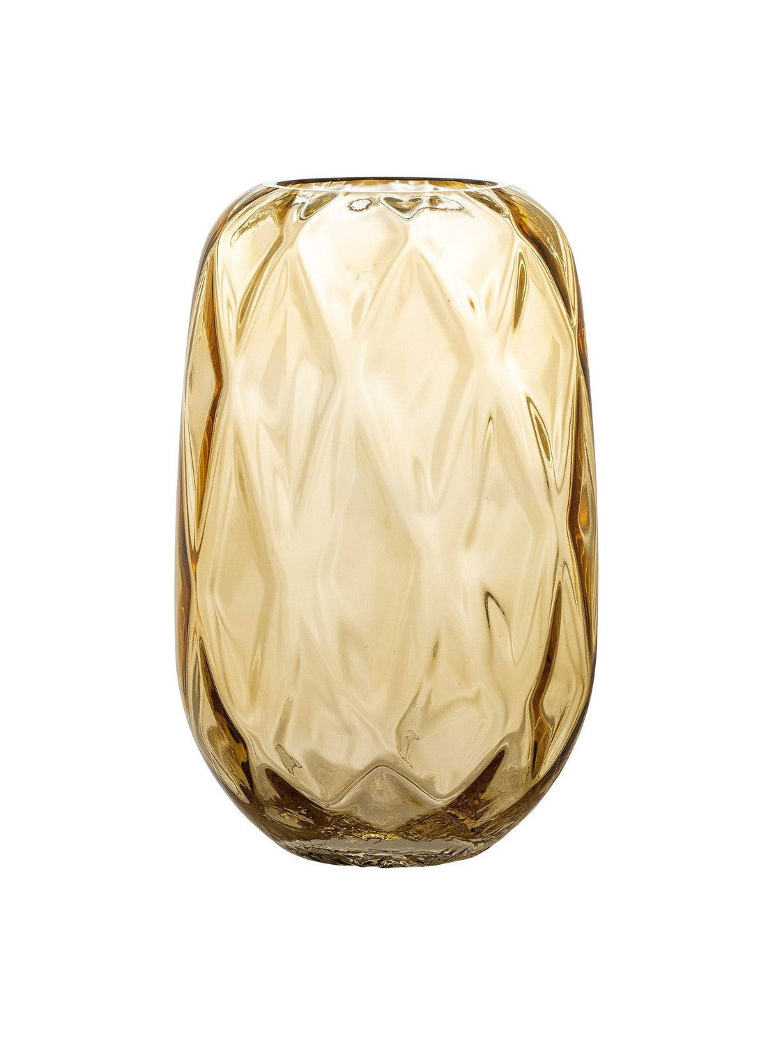 Bloomingville Klarasofie Vase, gul, glas