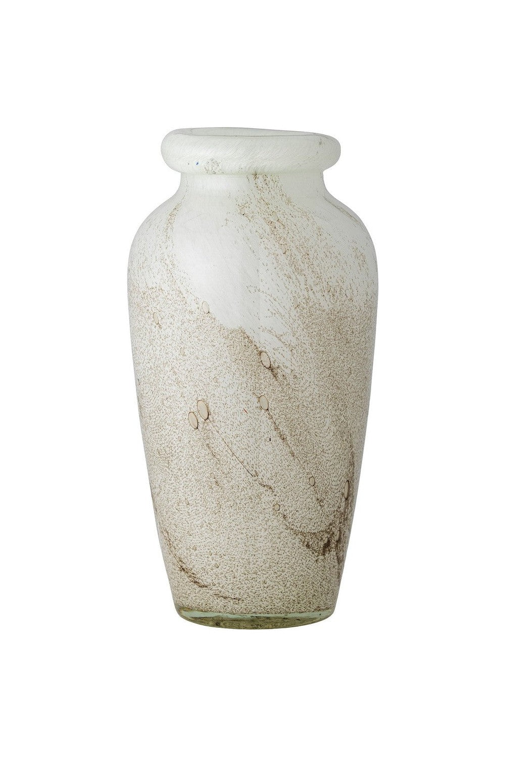 Bloomingville Lenore Vase, hvitt, glass