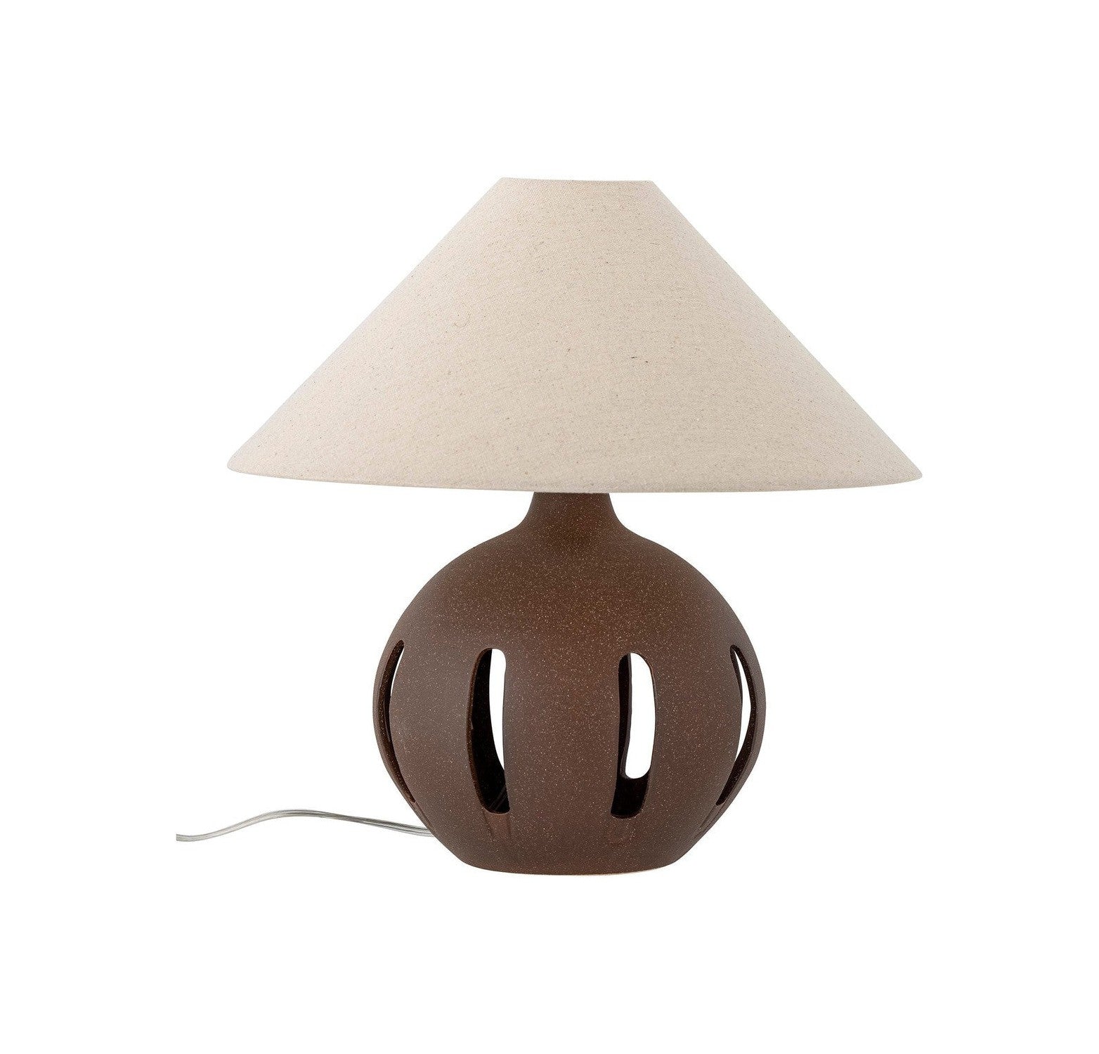 Lampe de table de Bloomingville Liana, marron, grès