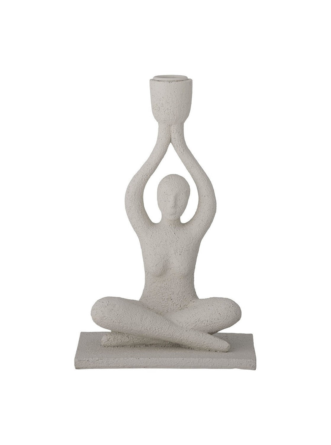 Bloomingville Lucie Candle Holder, White, Polyresin