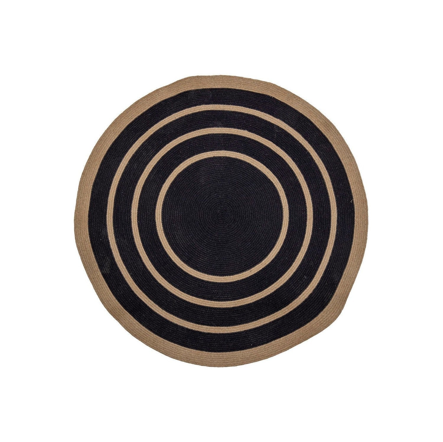 Tapis Bloomingville Lune, noir, herbe maritime