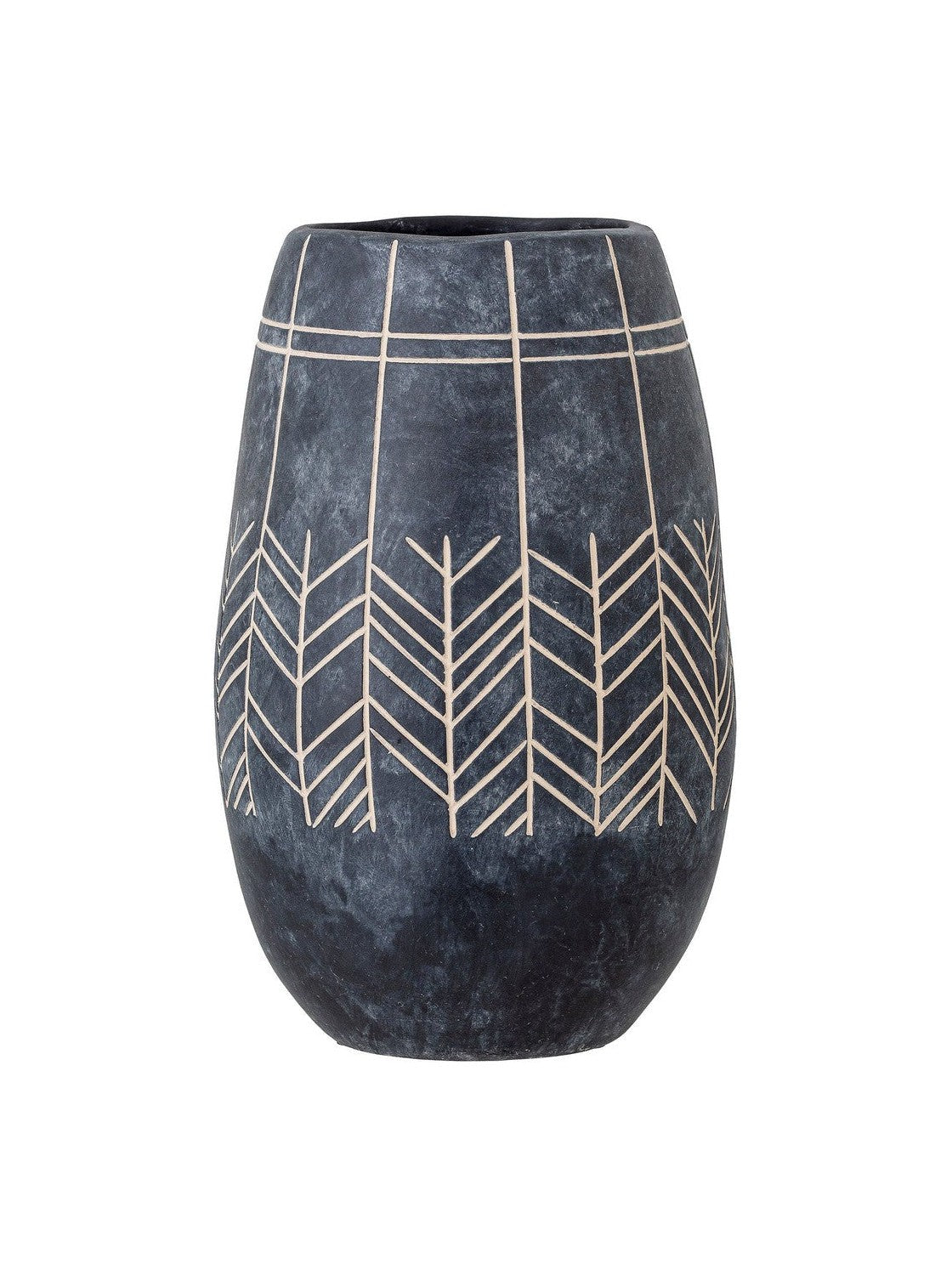 Bloomingville Mahi Deco Vase, Black, Ceramic