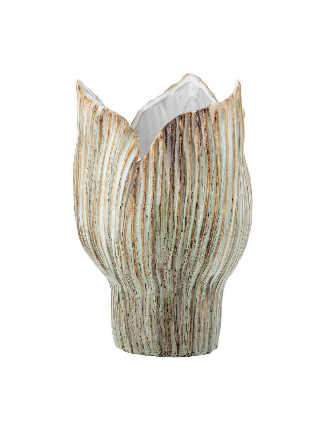 Bloomingville Mahira Vase, groen, steengoed