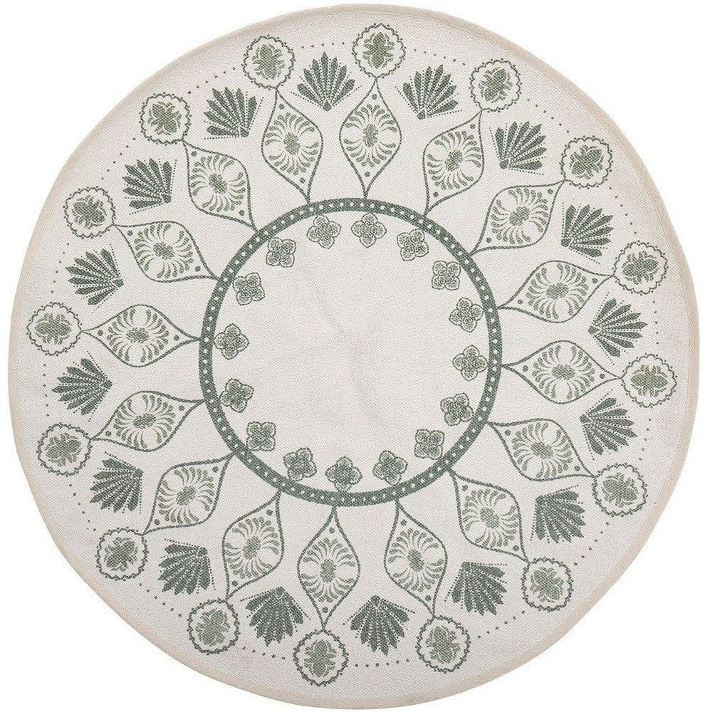 [product_category]-Bloomingville Marian Tree Rug, Green, Cotton-Bloomingville-5711173310500-82058294-BLO-1