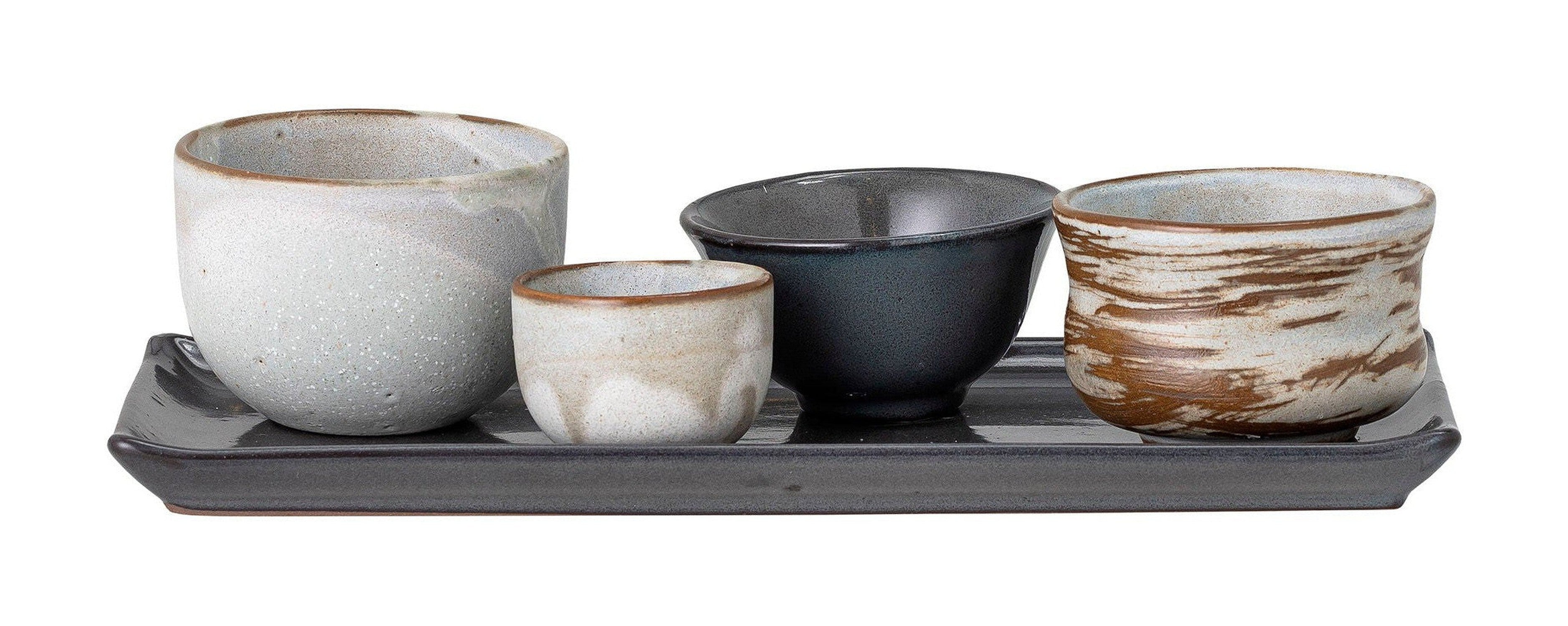 Bloomingville Masami Sushi Set, White, Stoneware