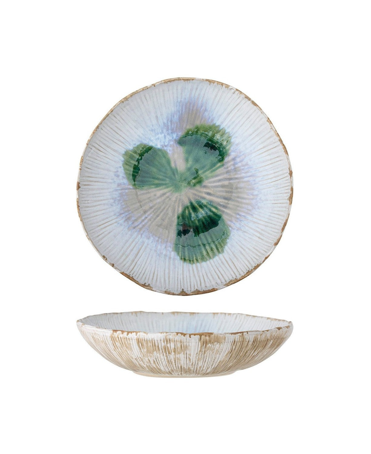 Bloomingville Mati Bowl，绿色，stoneware