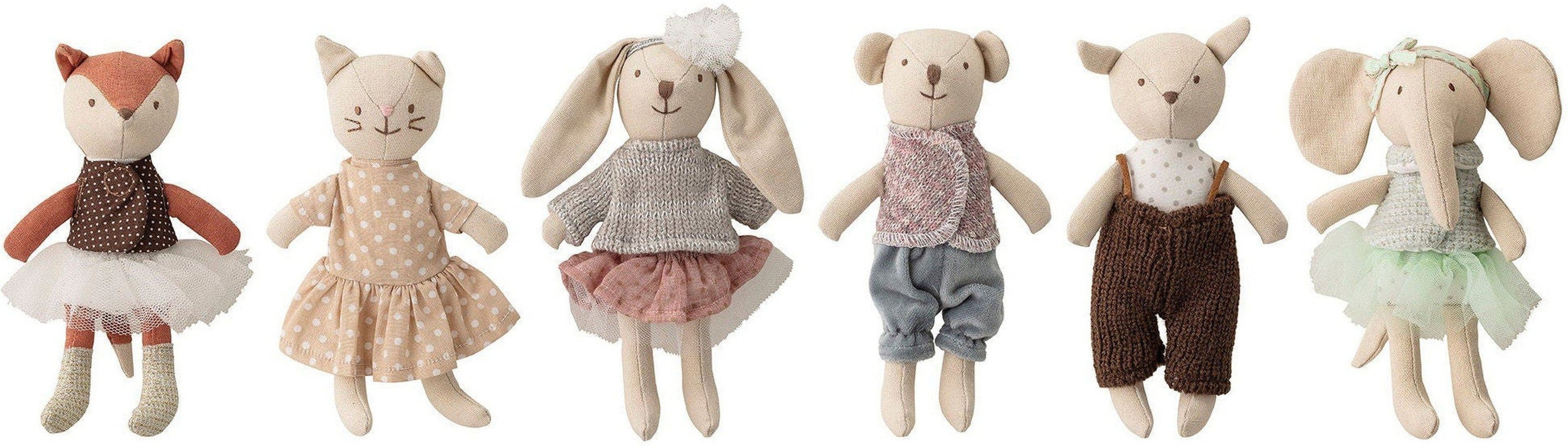 [product_category]-Bloomingville MINI Animal friends Doll, Rose, Cotton-Bloomingville MINI-5711173240012-82047518-BLO-1