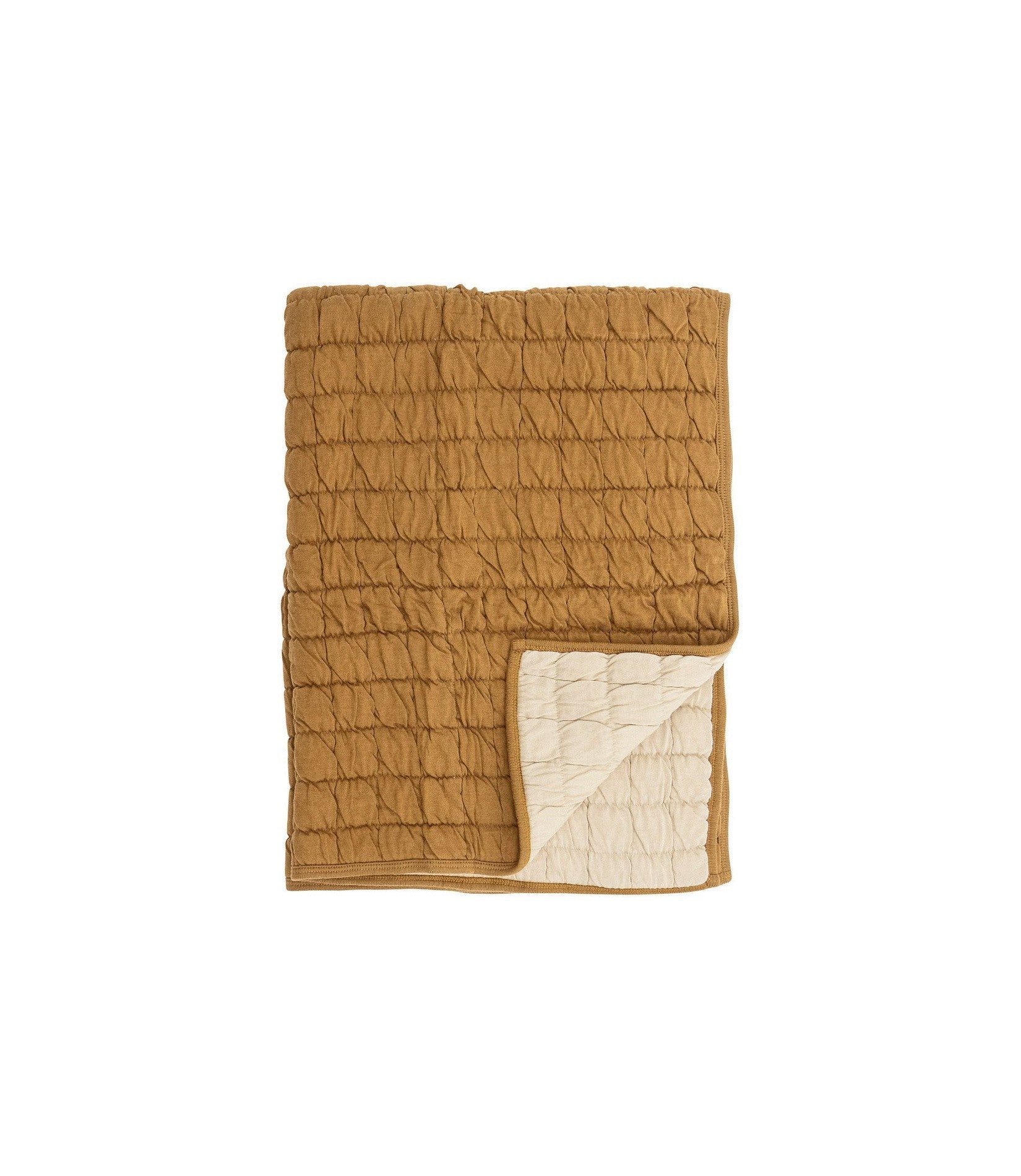 Bloomingville Mini Baille Quilt, Brown, Cotton Oeko-Tex®