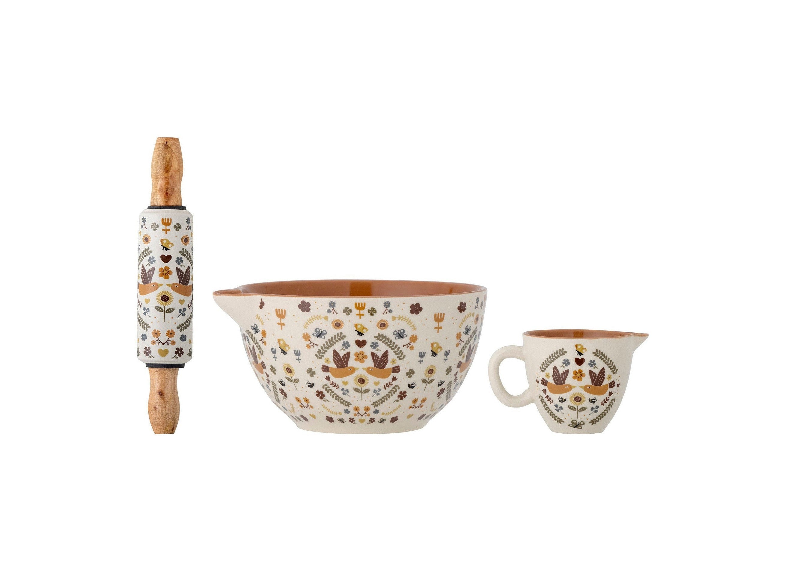 Bloomingville Mini Bryn Baking Set, marron, grès