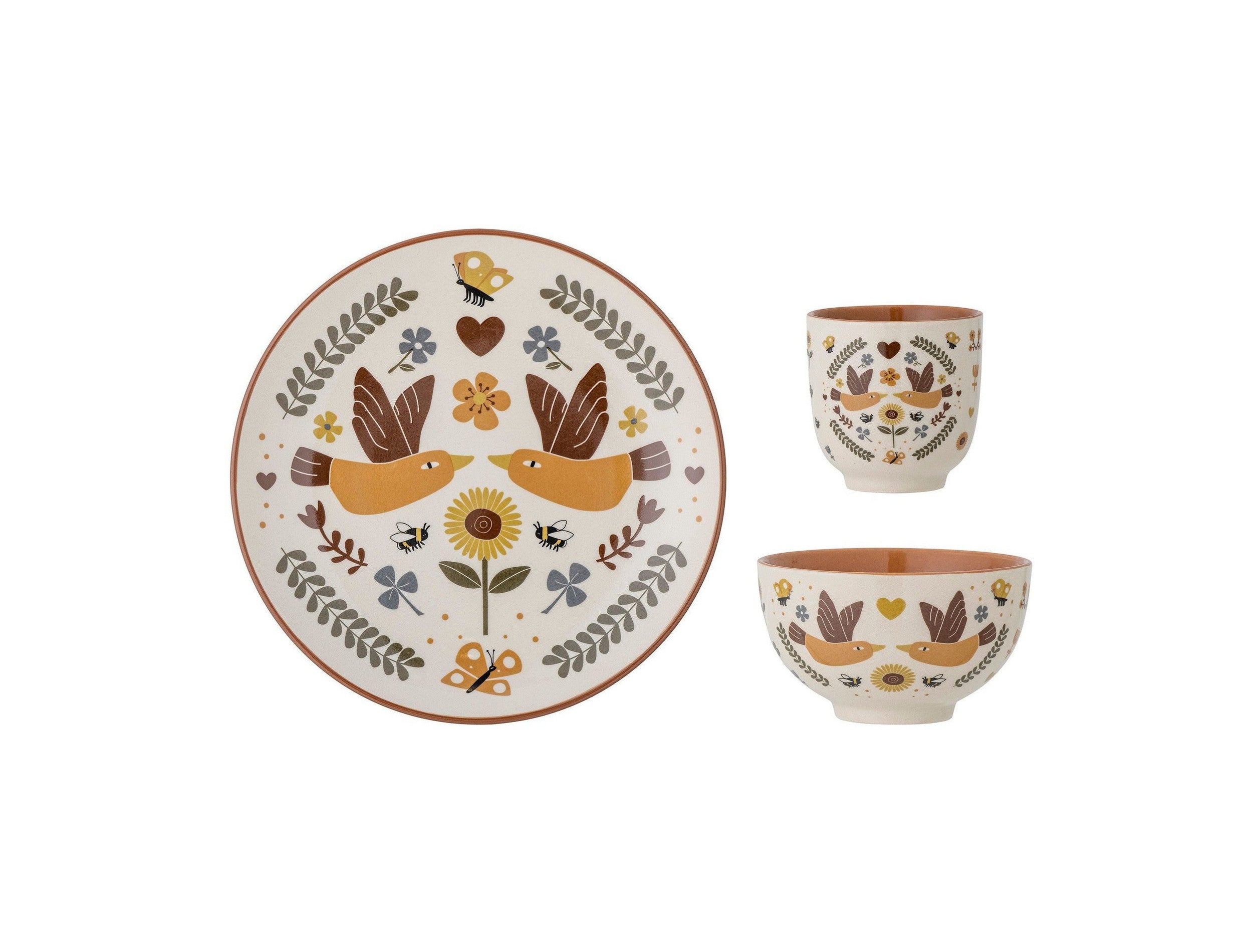 Bloomingville Mini Bryn Tabreeware Set, Nature, Stoneware