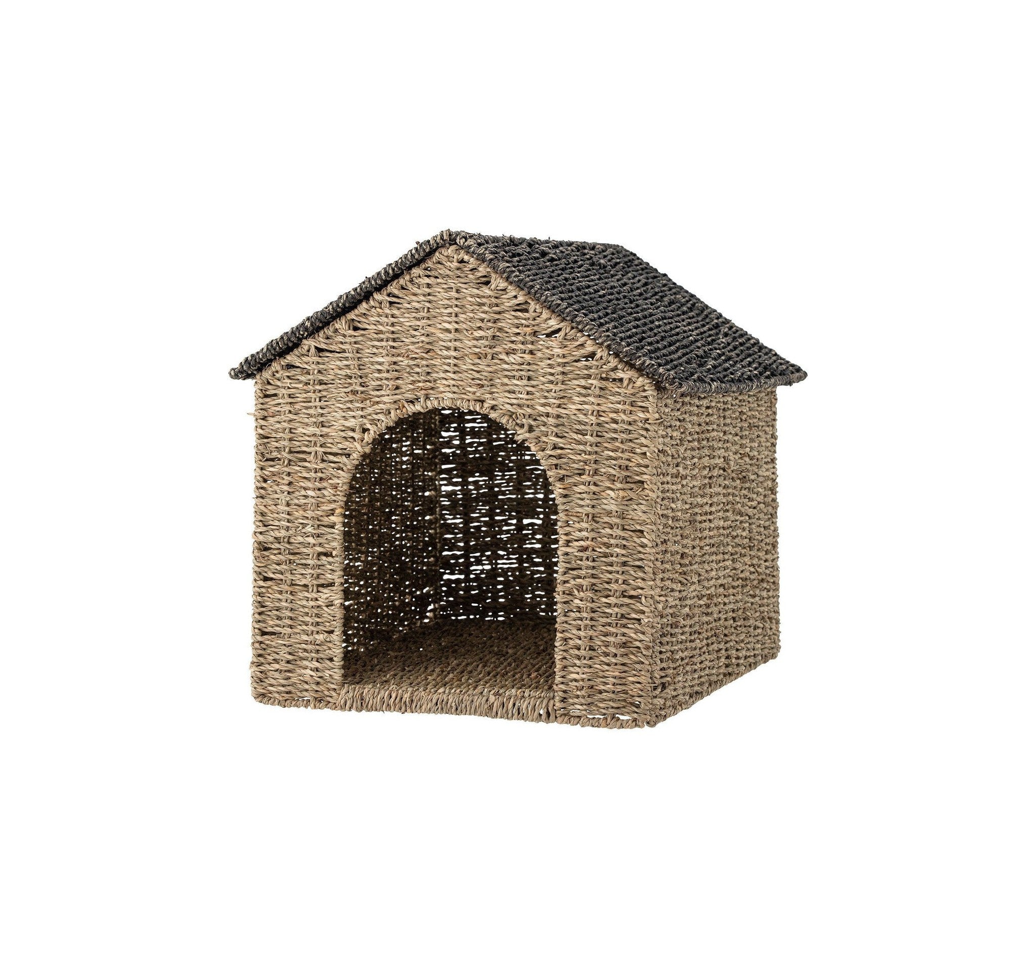 Bloomingville Mini Fredie Basket met deksel, natuur, zeegras