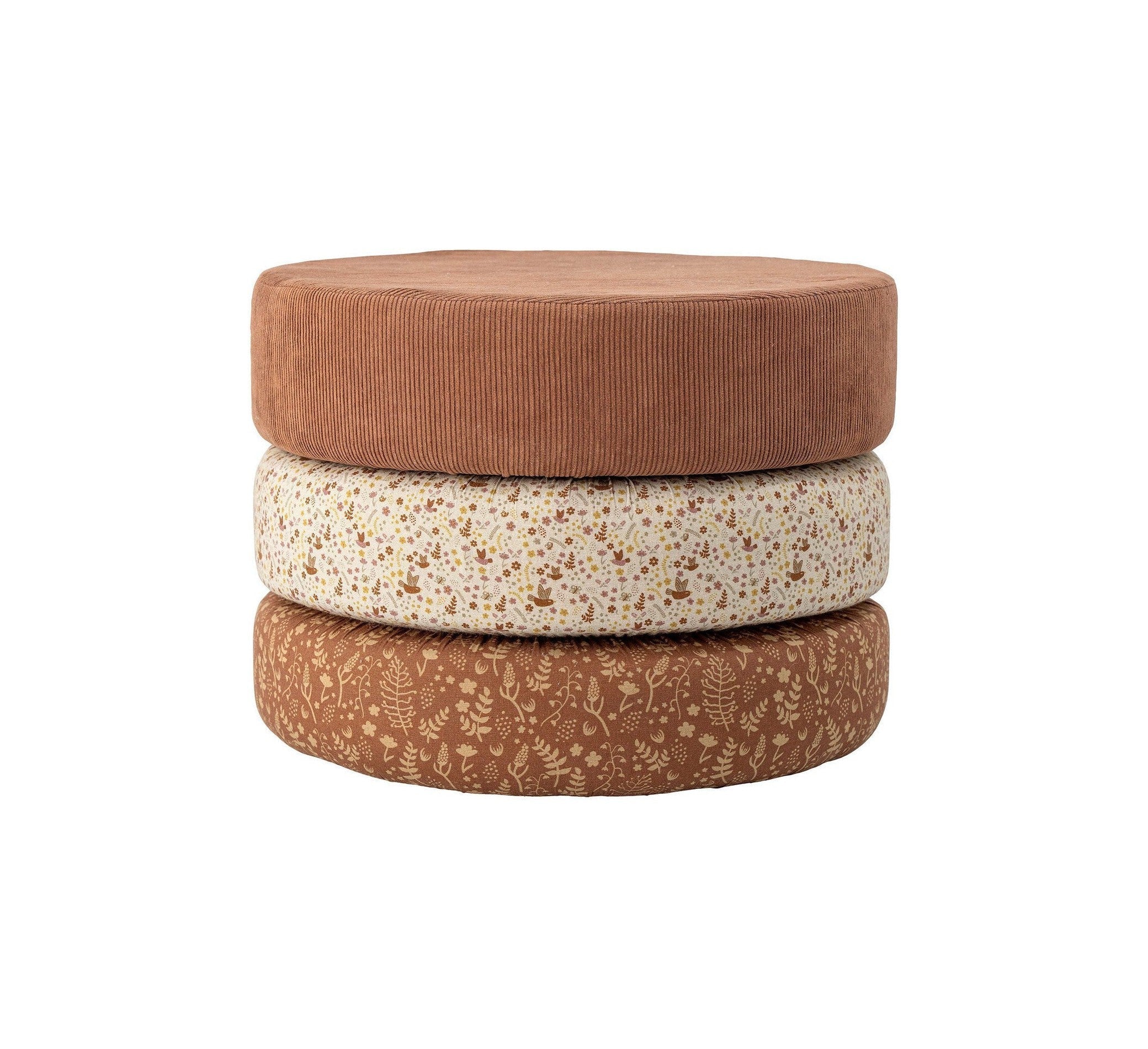 Bloomingville Mini Jo Pouf, Brown, Cotton