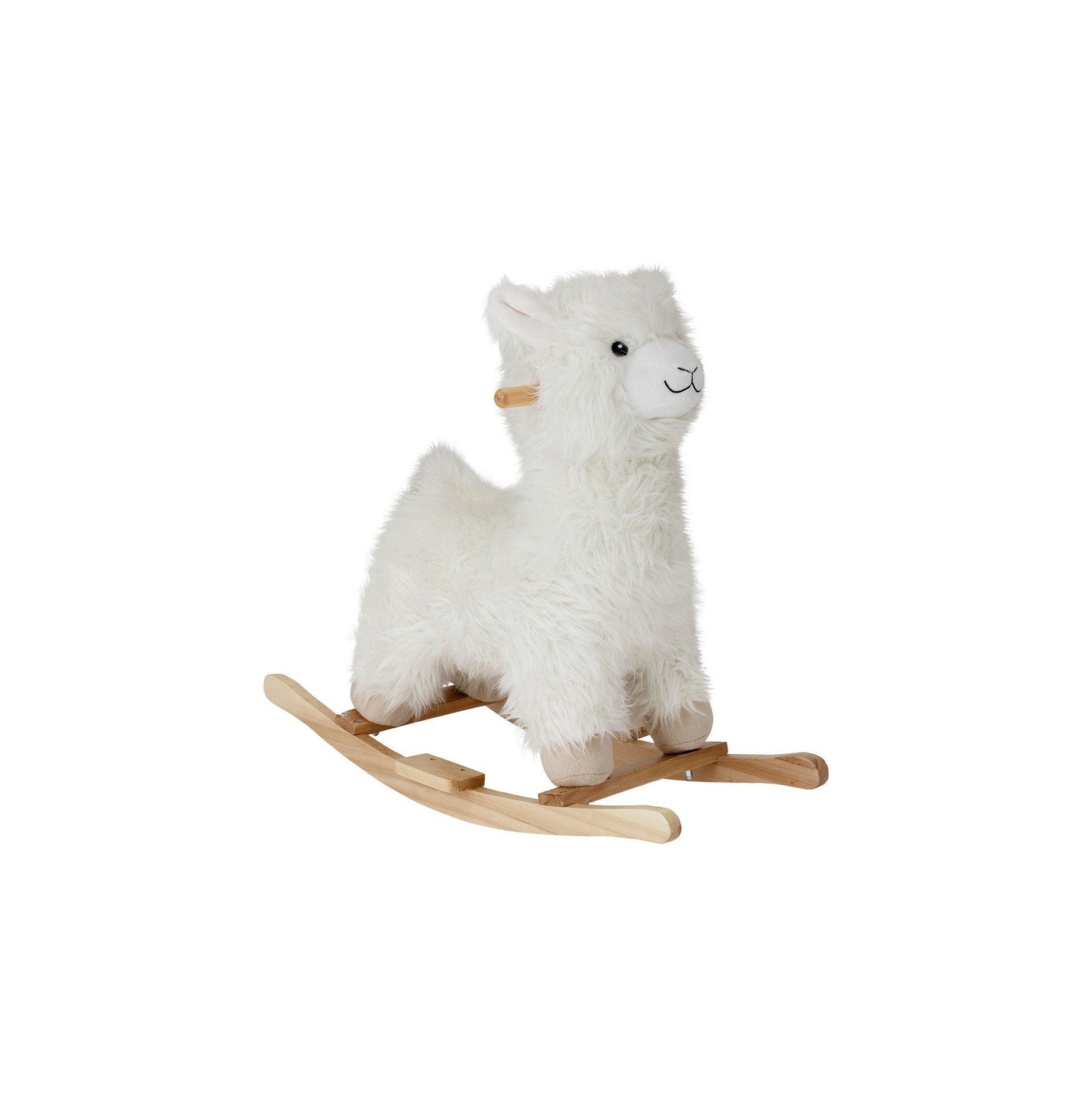 Bloomingville Mini Kinto Rocking Toy, Lama, White, poliéster