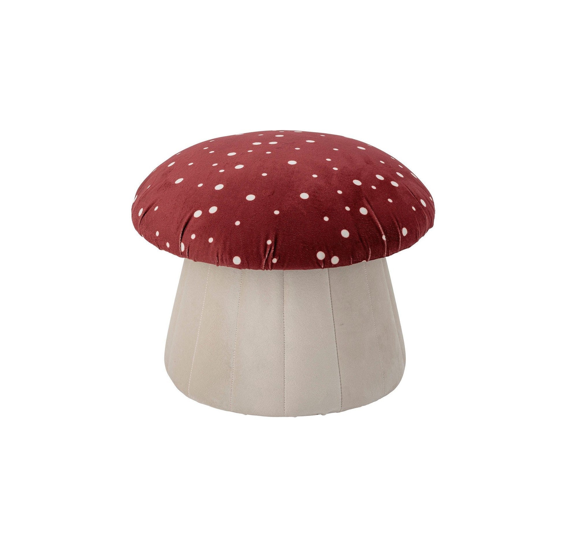 Bloomingville Mini Lue Pouf, rojo, poliéster