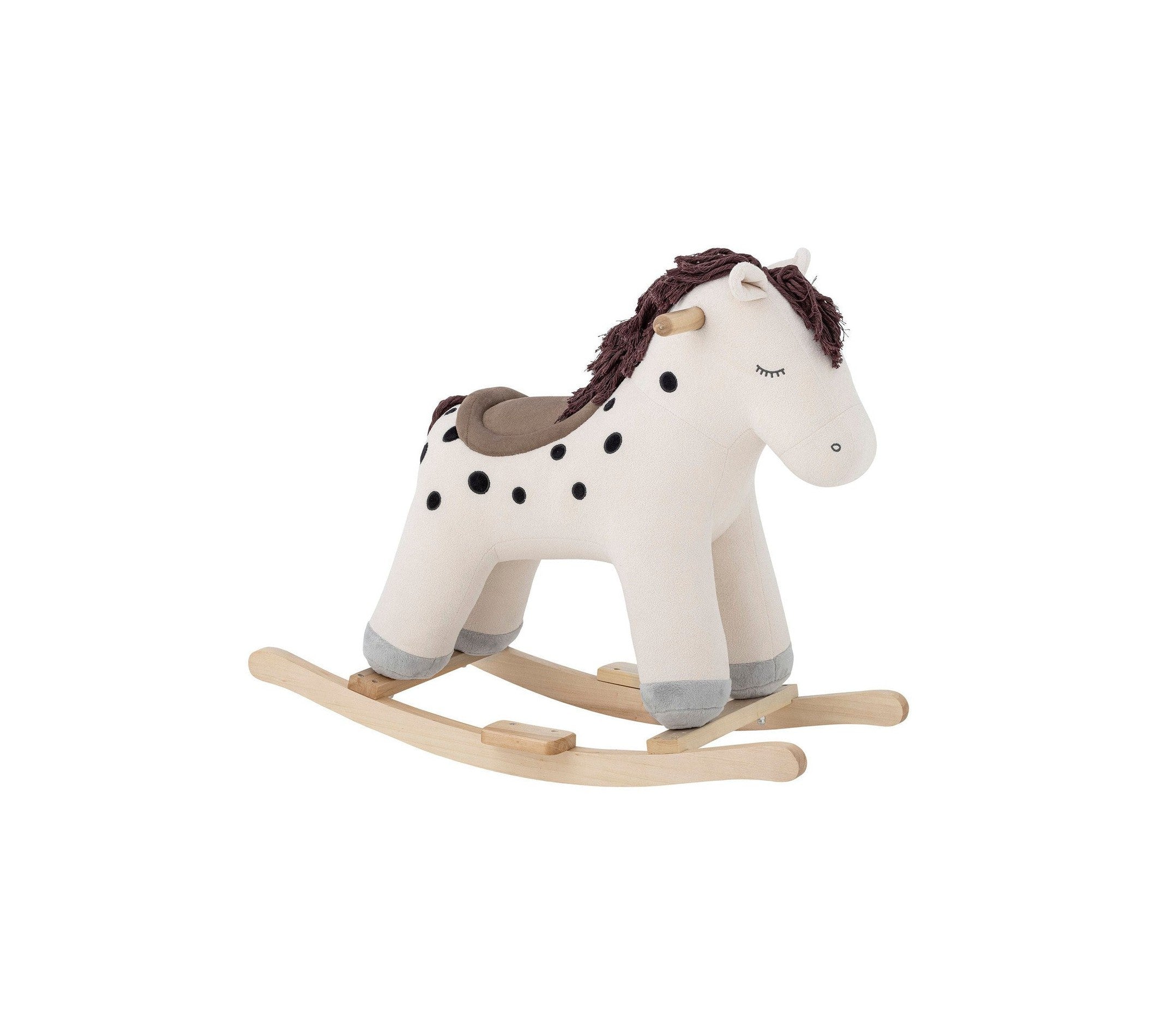 Bloomingville MINI Merlen Rocking Toy, Horse, White, Polyester