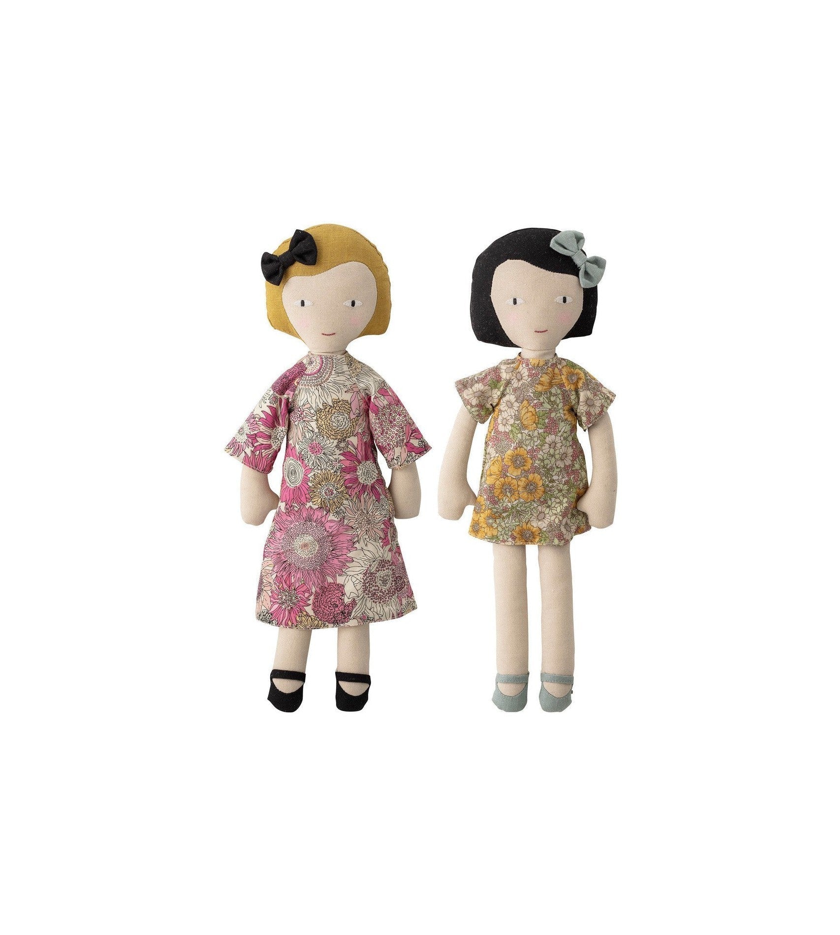 Bloomingville Mini Molly och Vida Doll, Rose, Cotton