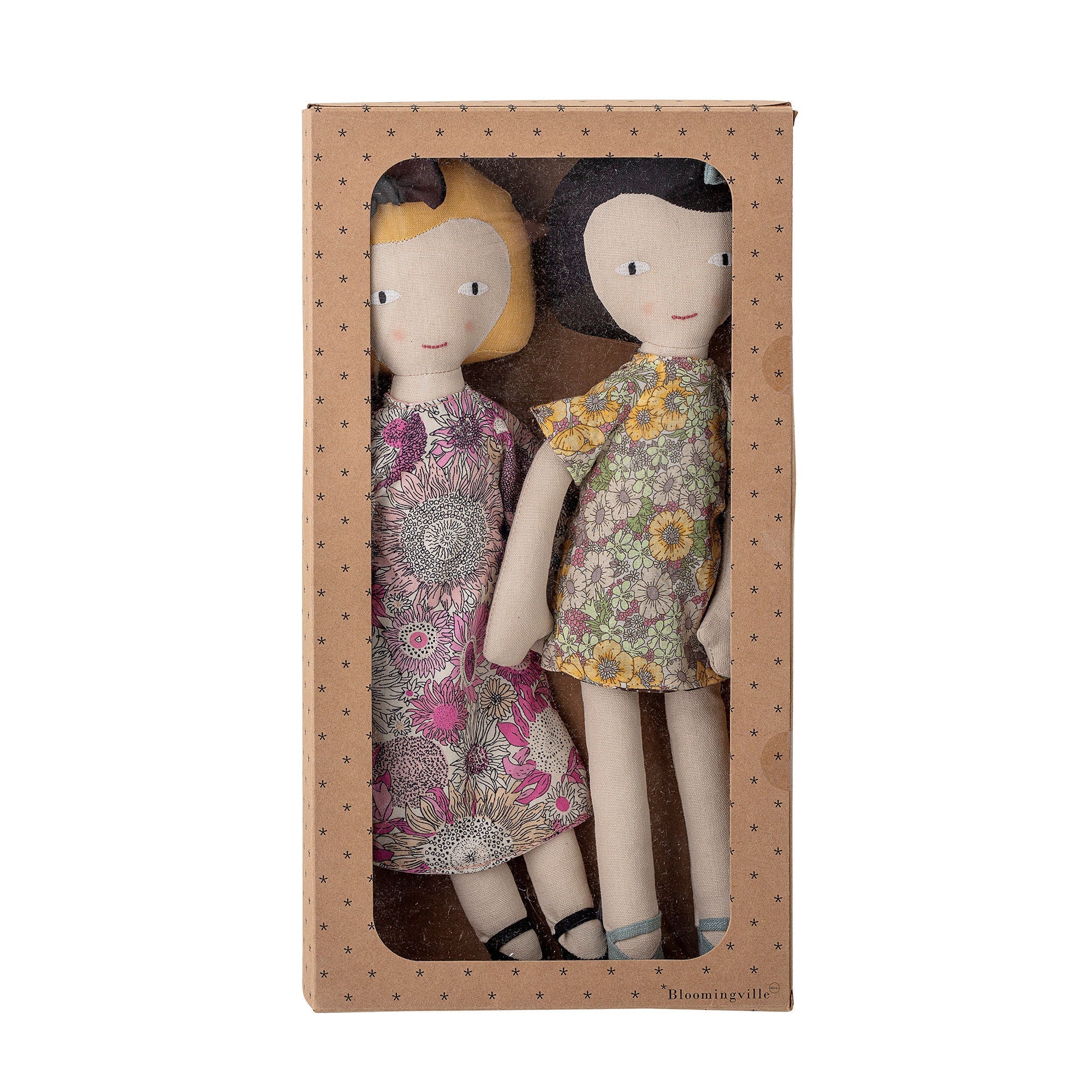 [product_category]-Bloomingville MINI Molly and Vida Doll, Rose, Cotton-Bloomingville MINI-5711173240005-82046940-BLO-2