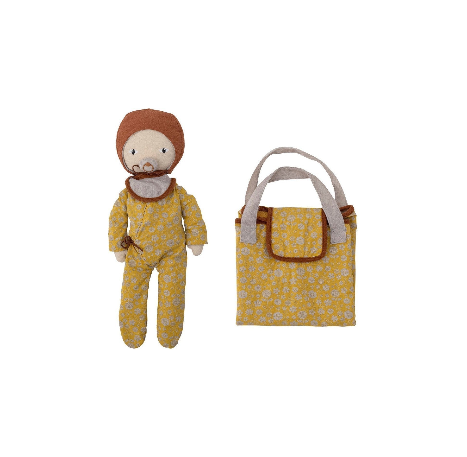 Bloomingville Mini Nalle Doll, Brown, Cotton