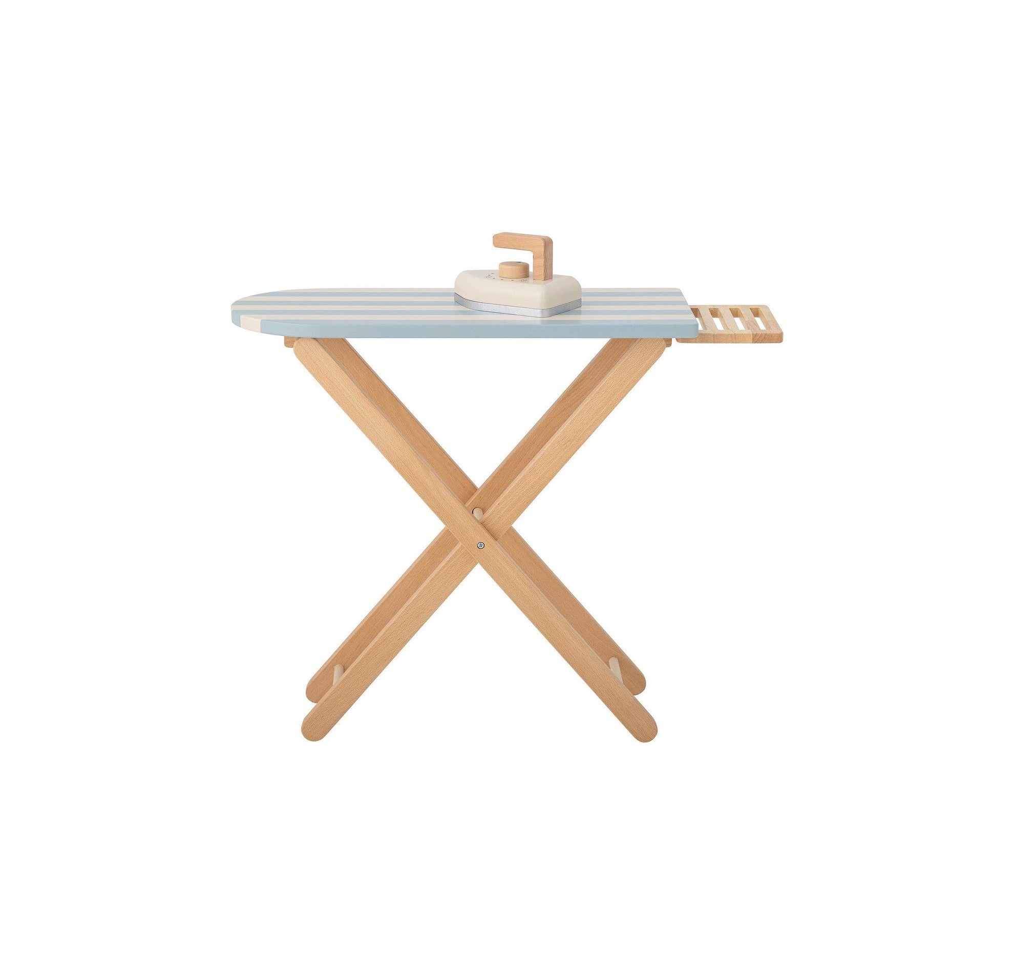 Bloomingville MINI Sande Toy Ironing Board & Iron, Blue, FSC® 100% , Pine