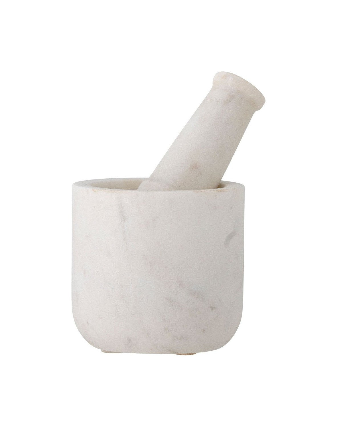 Bloomingville Misaki Mortar & Pestle, wit, marmer