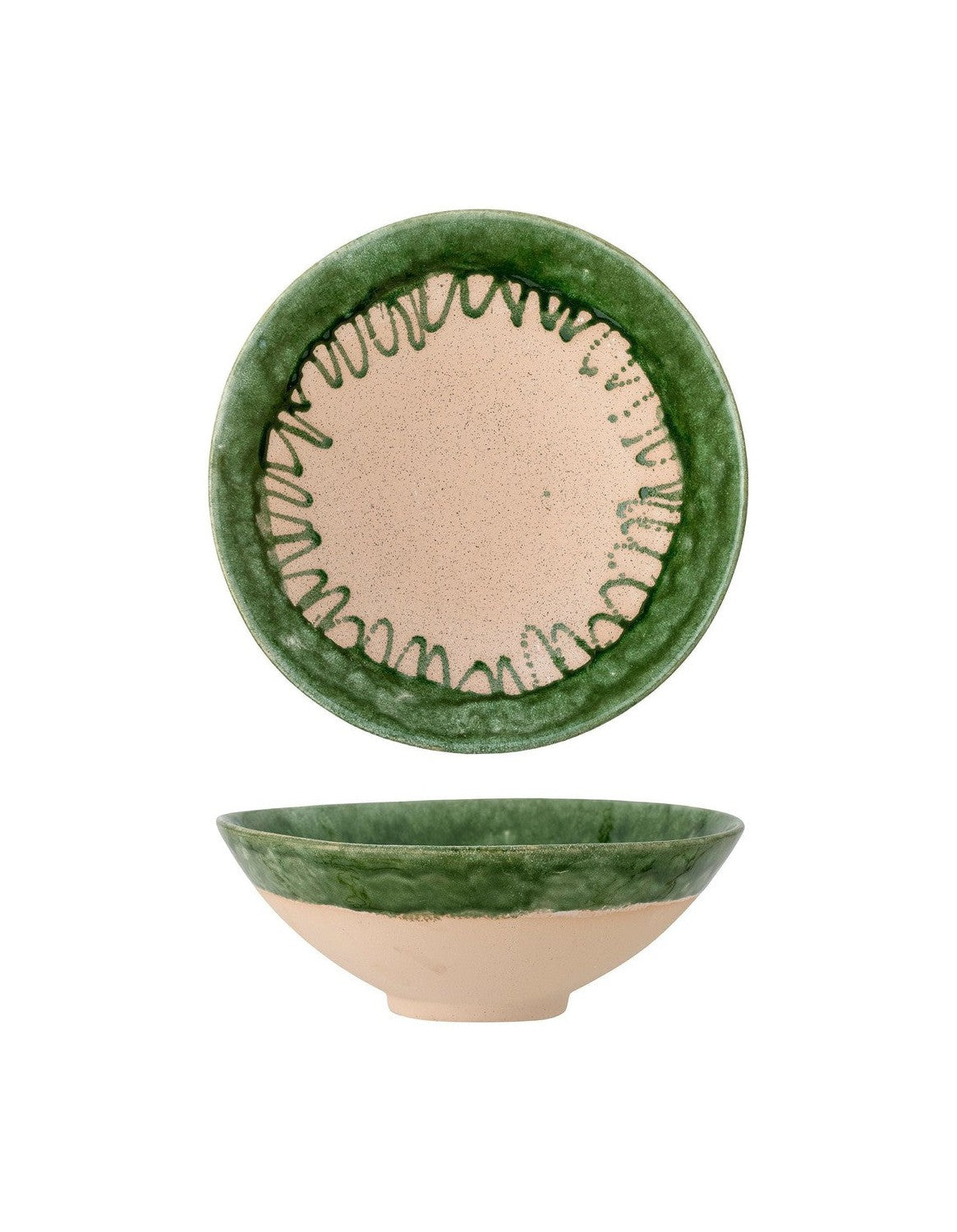 Bloomingville Moez Bowl, Green, Goneware