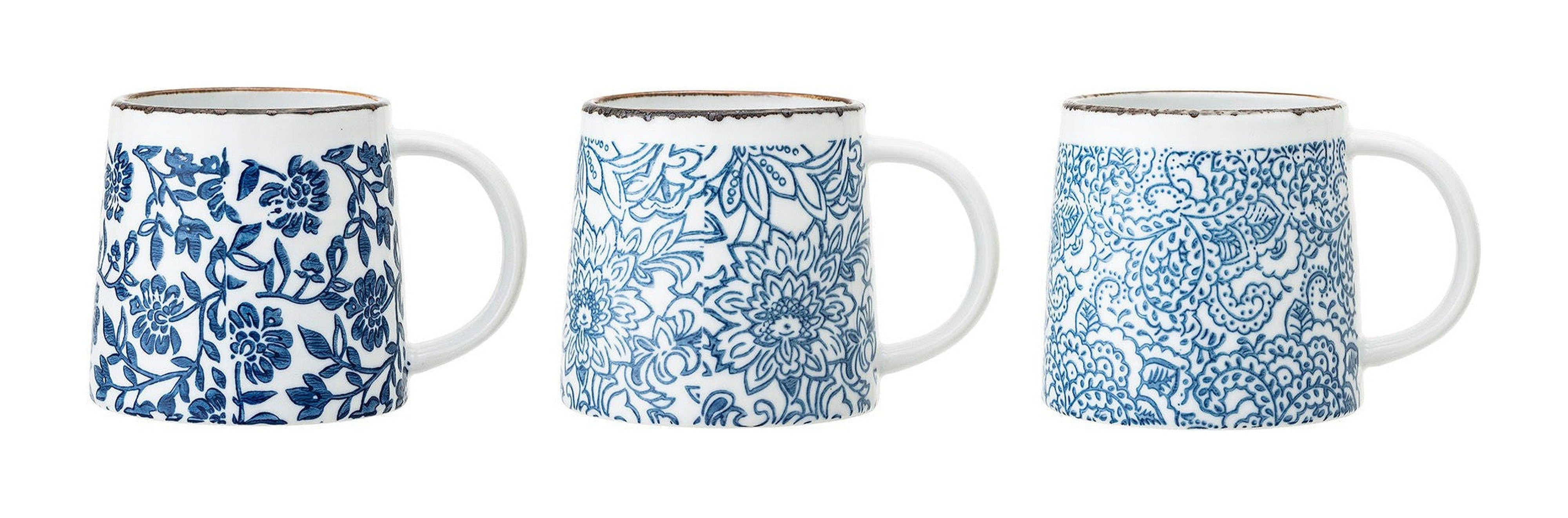 Bloomingville Molly Mug, blauw, steengoed