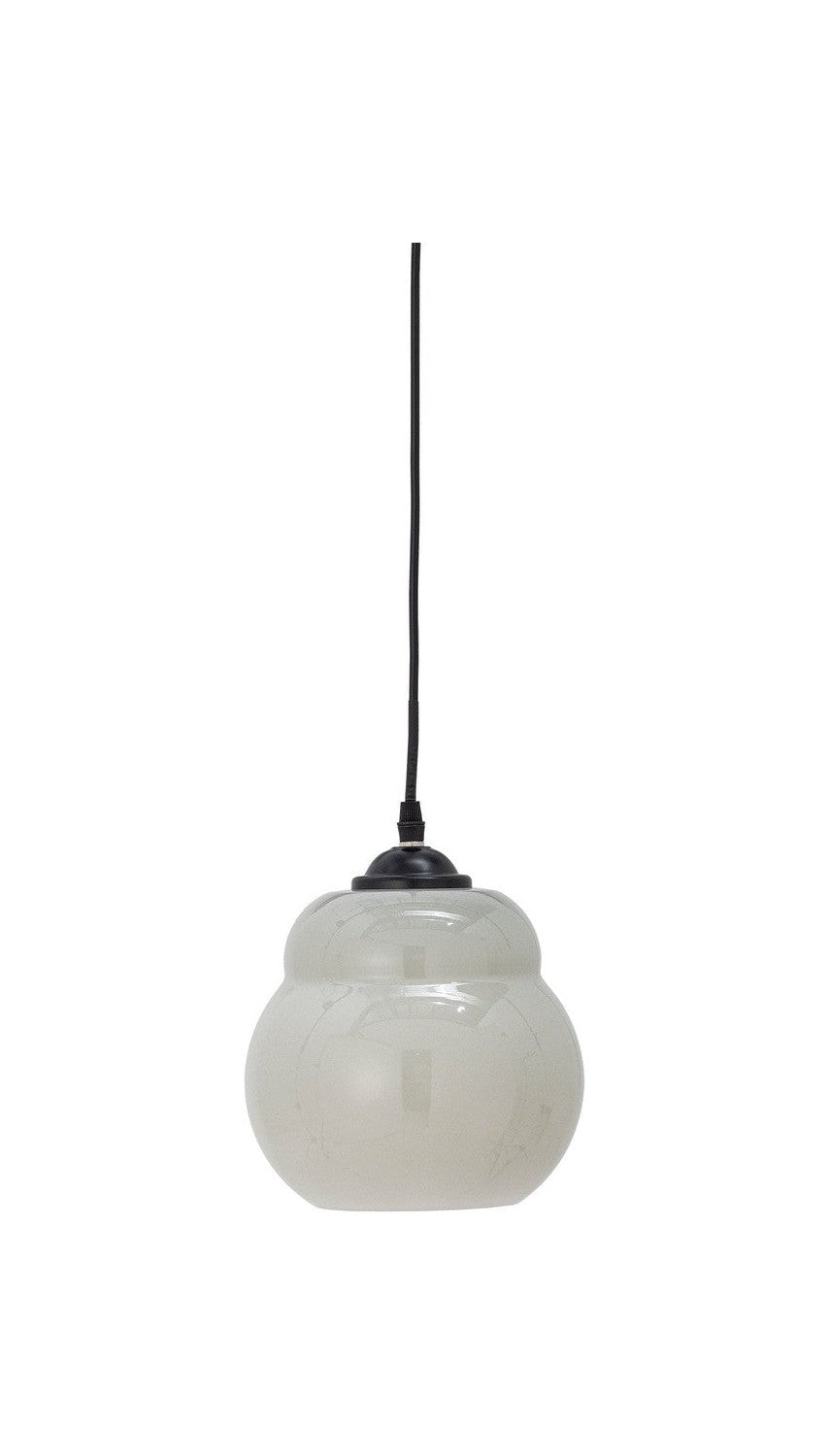 Bloomingville motella hanglamp, grijs, glas