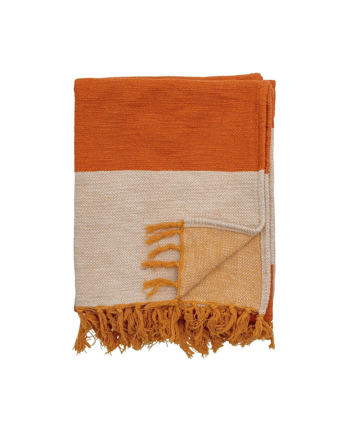 Bloomingville Motril Throw, orange, coton