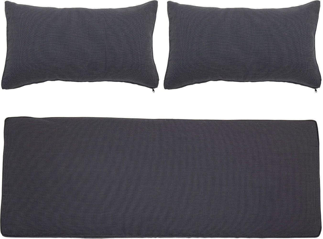 Bloomingville Mundo Cushion Cover (geen vulstof), grijs, polyester