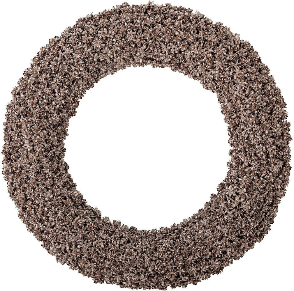 Bloomingville Naki Wreath, marron, bois