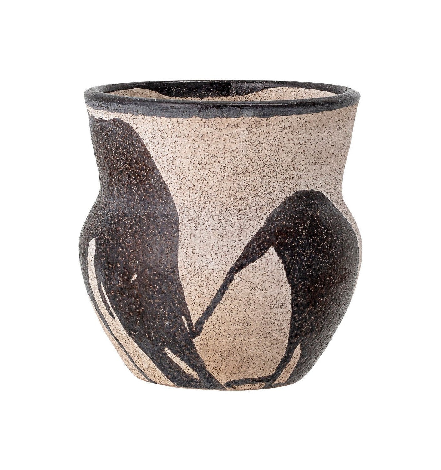 Bloomingville Nala Flowerpot, noir, terre cuite