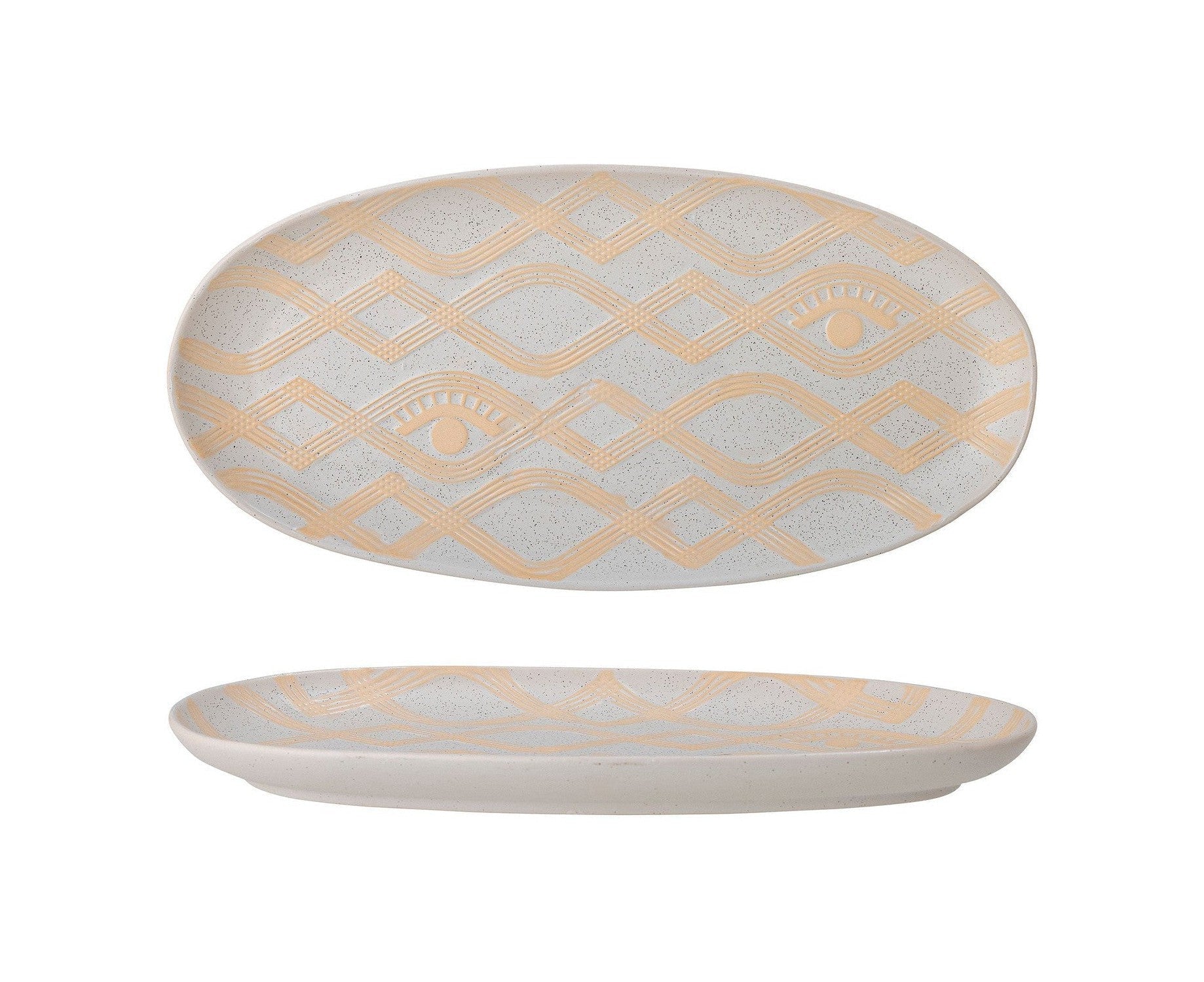 Bloomingville Newa Tray，Nature，Stoneware