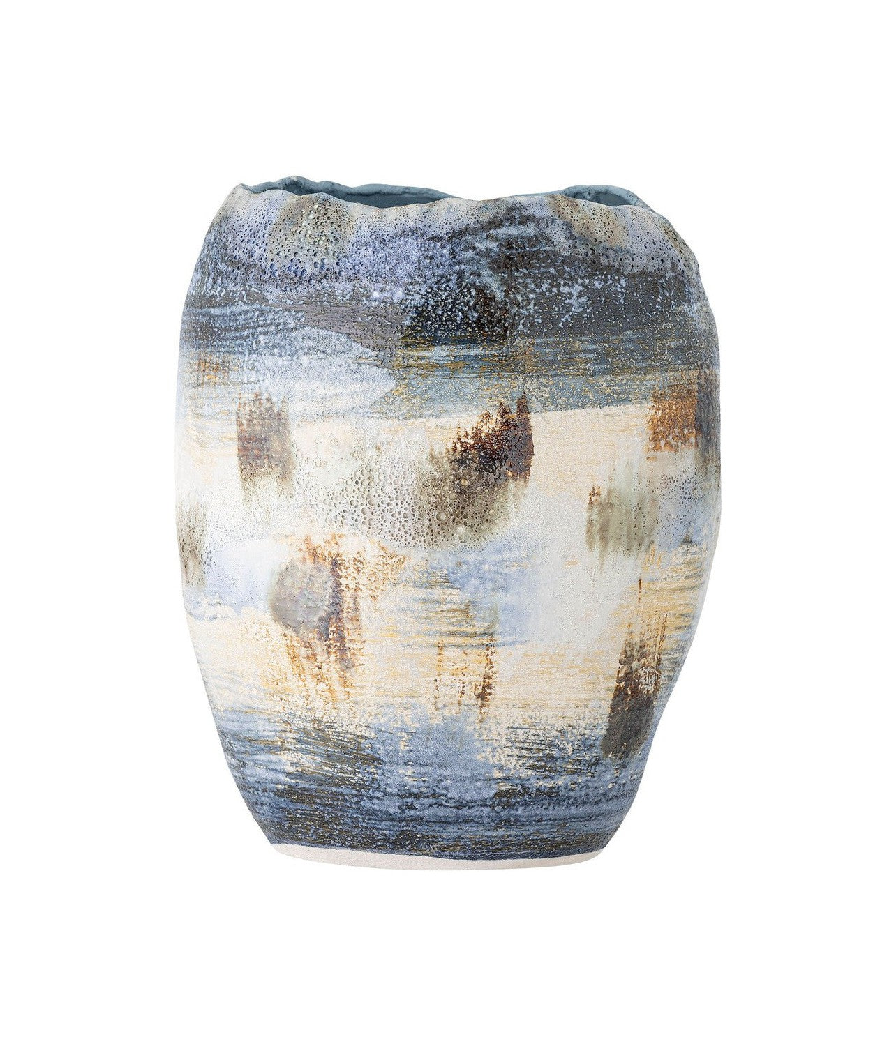 Bloomingville Nienna Vase, blu, grespa